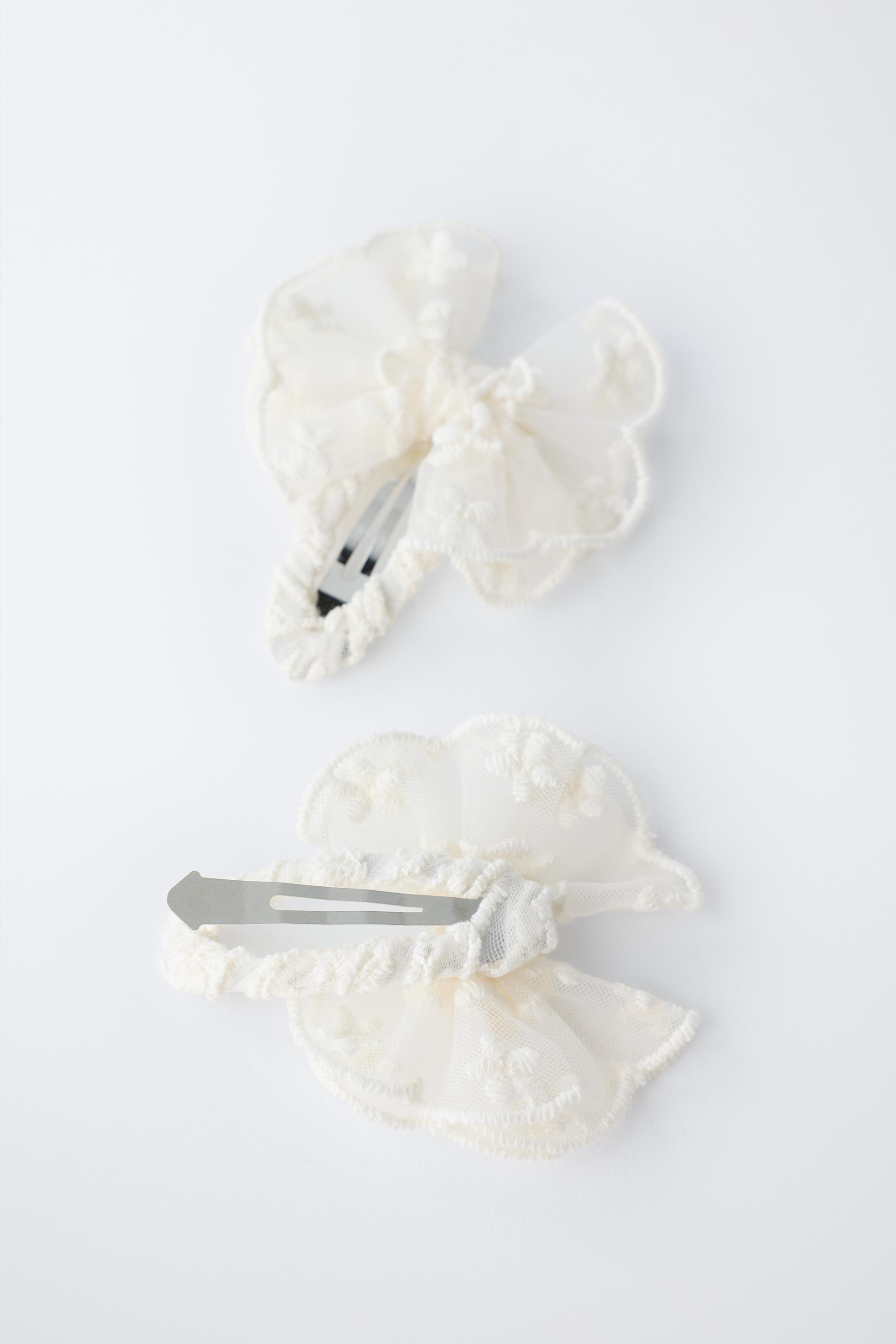 LOT DE DEUX PINCES PAPILLONS EN ORGANZA